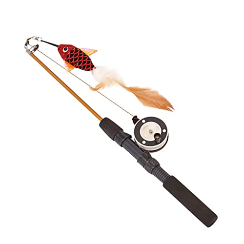 minkissy Lieferungen Katzen Teaser Zauberstab Katze Fisch Spielzeug Spielzeuge Haustierzubehör Spielzeug zum Necken von Katzen Feder Katzenspielzeug Angelrute Katzen-Teaser minkissy Lieferungen Katzen Teaser Zauberstab Katze Fisch Spielzeug Spielzeuge Haustierzubehör Spielzeug zum Necken von Katzen Feder Katzenspielzeug Angelrute Katzen-Teaser von minkissy