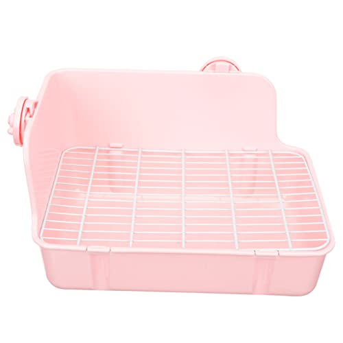 minkissy Meerschweinchen Katzentoilette Kleine Tiertoilette Kaninchen-eckklo Häschen Toilettenbox Kleines Tiertöpfchen Hamster-kastentoilette Hamster Toilette Hase Großes Kaninchen Plastik von minkissy