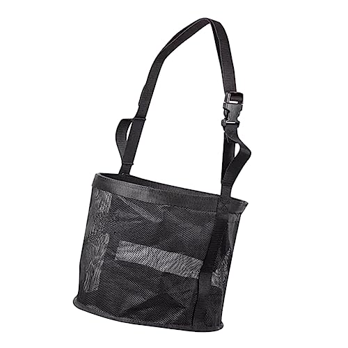 minkissy Mesh-Aufbewahrungstasche Ziegenfutter Nylon-netztasche Leckerli-Ball Für Pferde Futterhäuschen Für Kaninchen Gewebte Pferdefutter Aufbewahrungstaschen Polyester-Netz Einstellbar von minkissy