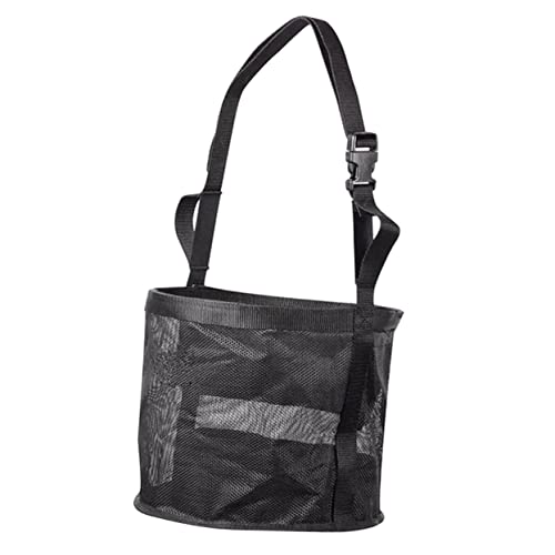 minkissy Tasche aus getrocknetem Gras Pferdefutter Ziegenfutter Leckerli-Ball für Pferde Hase Netz Futtersack für Pferde Tasche halten einstellbar Pferdegras Lebensmittelbeutel Heu Nylon von minkissy