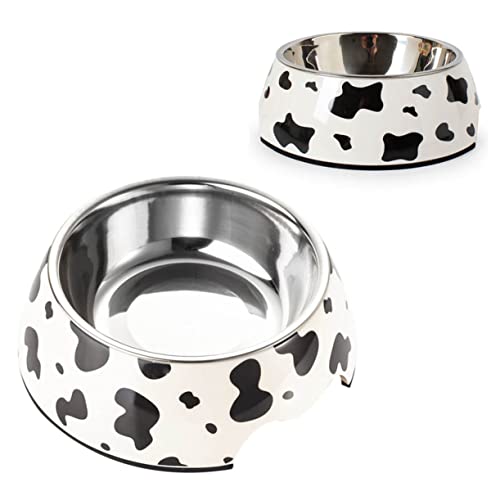 minkissy Edelstahl Haustiernapf Für Katzen Und Kleine Hunde Futter Und Wasserschüssel Kuhdesign Kleine Größe rutschfest Und Langlebig Ideal Als Futterstation Für Ihr Haustier minkissy Edelstahl Haustiernapf Für Katzen Und Kleine Hunde Futter Und Wasserschüssel Kuhdesign Kleine Größe rutschfest Und Langlebig Ideal Als Futterstation Für Ihr Haustier von minkissy