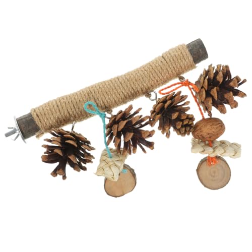 minkissy Papagei Spielzeug Weinrebenholzbarsch Übungsstab für Spielset aus Holz Spielzeuge Kauspielzeug für Papageien Vogelbarsch Vogelkäfig Gestreifter Barsch Pole Hanfseil Vögel hölzern minkissy Papagei Spielzeug Weinrebenholzbarsch Übungsstab für Spielset aus Holz Spielzeuge Kauspielzeug für Papageien Vogelbarsch Vogelkäfig Gestreifter Barsch Pole Hanfseil Vögel hölzern von minkissy