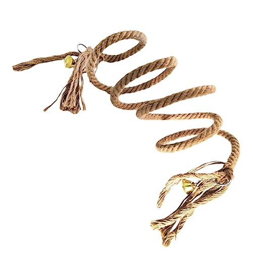 minkissy Papageienseilspielzeug, Vogelseil-Sitzstangen für Vogelkäfige, Vogelsitzstangen für Conures Vogelkäfig, Papageien, Spiralseil, Ara, Spielzeug, Vögel, Kletterseil, Vögel, Stehseil von minkissy