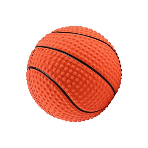 minkissy Pet Basketball Spielzeug Schreiende Tierspielzeuge Schleifspielzeug Für Hunde Hundebälle Haustierspielzeug Hundegeräusch Robustes Hundespielzeug Zäh Plüschtier Emulsion Singen von minkissy