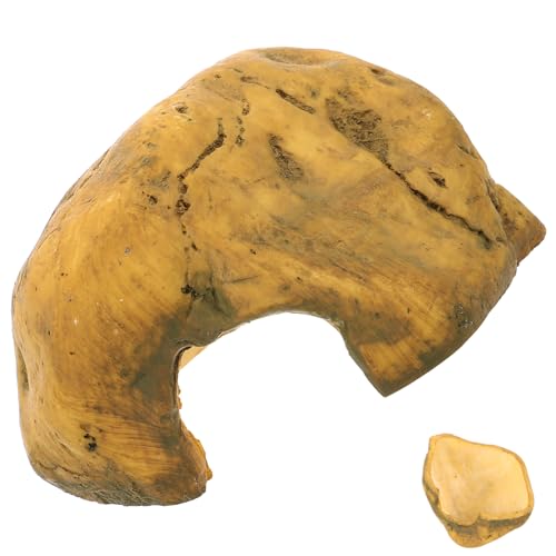 Schildkrötenversteck Aus Kunstharz Höhle Reptilienversteck für Bartagamen Schildkröten Schlangen Schildkrötentank-zubehör Sonnenplattform für Wasserschildkröten von minkissy