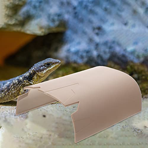 minkissy Reptilienhöhle Versteck für Aquarienfische Spinnenversorgung Reptilienversteckhütte Tier Haushaltssimulationshöhle dekorative Simulationshöhle Zubehör Dekorationen Plastik von minkissy