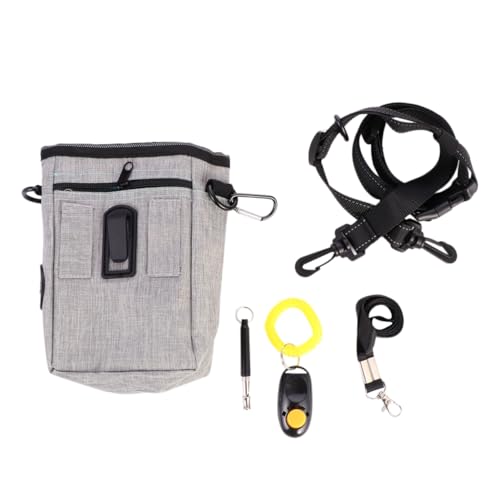 minkissy Satz Trainings Paket für Haustiere Leckerli-Tasche Welpen Snacks Behälter für Hundefutter Snack-Taschen Tasche für Trainingsbelohnung Leckerli-Trainingstasche Umhängetasche Pfeife von minkissy