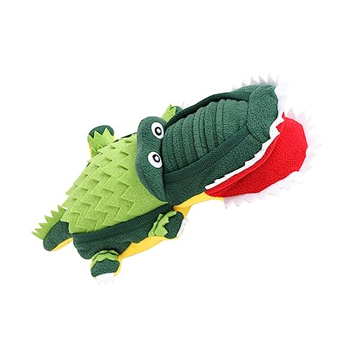 minkissy Schnüffelspielzeug Für Haustiere Plüschtier Spielzeuge Alligator-welpenspielzeug Lebensmittel Verstecktes Spielzeug Kleines Hundespielzeug Polyester Backenzahn Haustierzubehör von minkissy