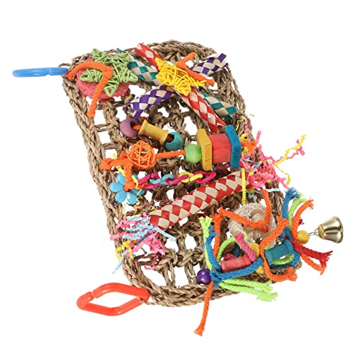 minkissy Seegras Gewebte Hängende Kissen Sittich Spielzeug Vogel Glocke Schaukel Papagei Kauspielzeug Papagei Biss Spielzeug Haustier Klettern Netz Haustier Zubehör Kauspielzeug Vogelkäfig Zubehör minkissy Seegras Gewebte Hängende Kissen Sittich Spielzeug Vogel Glocke Schaukel Papagei Kauspielzeug Papagei Biss Spielzeug Haustier Klettern Netz Haustier Zubehör Kauspielzeug Vogelkäfig Zubehör von minkissy