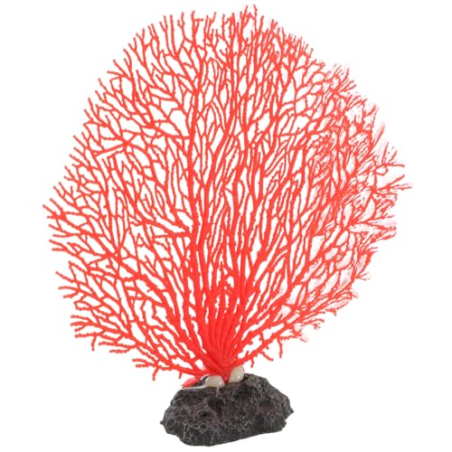 minkissy Simulierte Korallenwand hausgemachte Ornamente realistische Aquarium zerkleinerte Koralle für Aquarium Süßwasser Aquarium Pflanze Aquarium Pflanzen Aquarium Dekor Gefälschte Koralle von minkissy