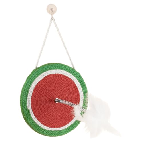 minkissy Sisal Ball Katzen Spielzeug Austauschbarer Kratzbaum Für Katzen Auswechselbares Kratzbrett Kratzfeder-Teaser-Spielzeug Für Katzen Kratzbrett Für Katzen Schaber MDF Zubehör Kätzchen von minkissy