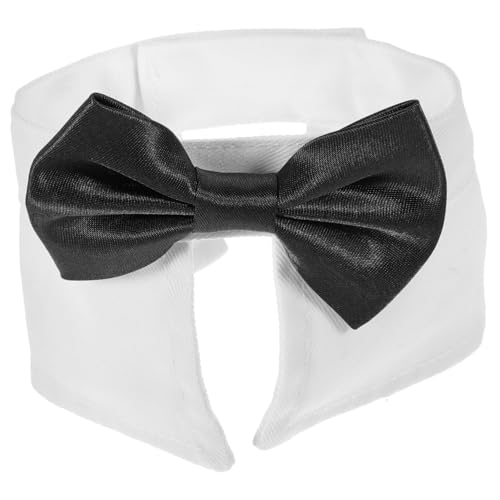 minkissy Fliege Hundehalsband Mit Fliege Haustier-schleifenhalsband Im -Stil Foto-Requisite Bequem Hautfreundlich Größe S von minkissy