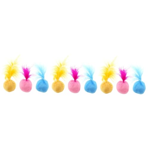 minkissy Spielzeuge 9 STK Plüschtier Spielzeug Katze Plüschbälle Katzenminze-Ball Katzenminze Bälle Feder Spielzeug Für Haustiere minkissy Spielzeuge 9 STK Plüschtier Spielzeug Katze Plüschbälle Katzenminze-Ball Katzenminze Bälle Feder Spielzeug Für Haustiere von minkissy