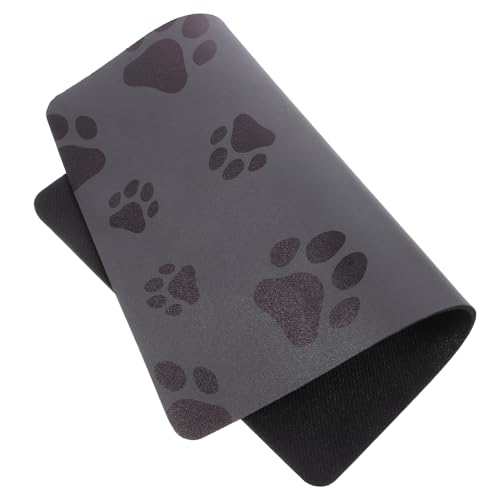 minkissy Tischsets Haustier Tischset Futtertablettmatte für Futtermatte für Welpen Pfote Wassernapfmatte Matte für Hundefutter- und Wassernäpfe rutschfest Essensmatte Hündchen Wasserschale von minkissy