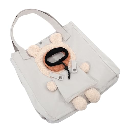 minkissy Tragbare Haustiertasche Tragetasche für Katzen Tragetasche für Hunde Handtasche Hundeleine Hundereisetragetasche für Vorräte Katzentragetasche aus Segeltuch Gurt von minkissy
