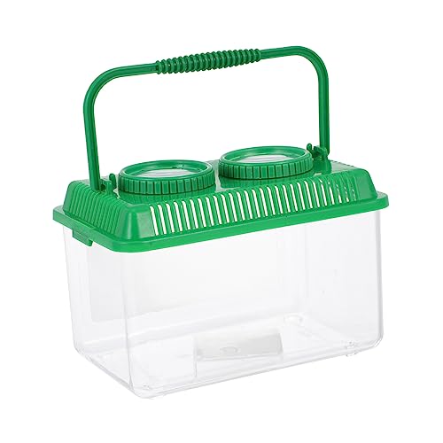 minkissy Transparent Beobachtungsbox mit Lupe für Insekten Tragbare Outdoor Beobachten Hülle Geeignet für Kleine und Insekten Kindersicheres Terrarium zur Insektenerkundung minkissy Transparent Beobachtungsbox mit Lupe für Insekten Tragbare Outdoor Beobachten Hülle Geeignet für Kleine und Insekten Kindersicheres Terrarium zur Insektenerkundung von minkissy