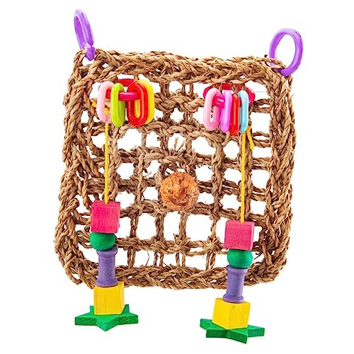 minkissy Vogel Spielzeug Seegras-kletternetzleiter Spielzeug Zur Vogelsuche Kauspielzeug Vogel Klettert Strickleiter Papageienspielzeug Krabbelnetze Kauen Holz Crawle Das Web Beissen minkissy Vogel Spielzeug Seegras-kletternetzleiter Spielzeug Zur Vogelsuche Kauspielzeug Vogel Klettert Strickleiter Papageienspielzeug Krabbelnetze Kauen Holz Crawle Das Web Beissen von minkissy