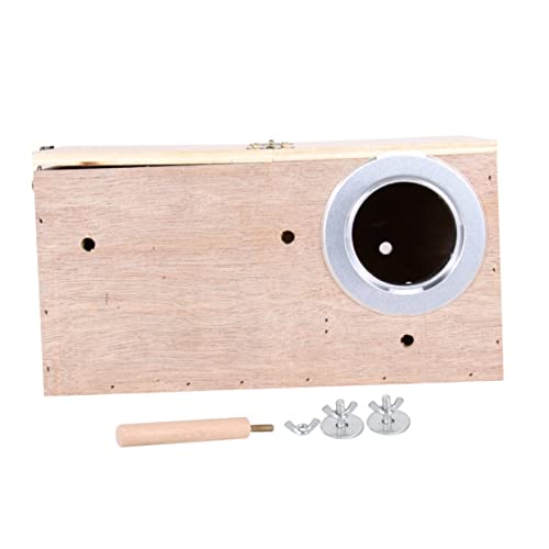 minkissy Holz Brutkasten Für Kleine Vögel Nistkasten Für Kanarienvögel Und Papageien Kreatives Vogelheim Mit Seitlichem Zugang Für Zucht Und Spiel von minkissy