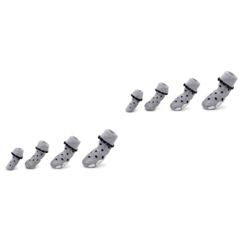 minkissy Warme Socken für Hunde, Baumwolle, keine Haustiersocken, Katzensocken, hält warm und Welpen, 8 Stück minkissy Warme Socken für Hunde, Baumwolle, keine Haustiersocken, Katzensocken, hält warm und Welpen, 8 Stück von minkissy