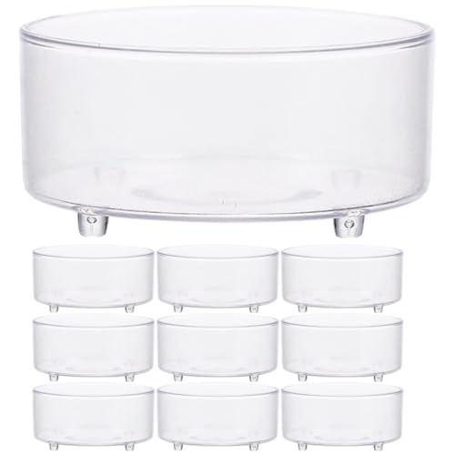 minkissy Wassernapf für Reptilien, Eidechsen, Glas, Tiere, Schildkröte, Wassernapf, Wassernapf, Wasserschale, Reptisoil Haustier-Tablett für Futter und Wasser, Acryl, Kletterzubehör, 30 Stück minkissy Wassernapf für Reptilien, Eidechsen, Glas, Tiere, Schildkröte, Wassernapf, Wassernapf, Wasserschale, Reptisoil Haustier-Tablett für Futter und Wasser, Acryl, Kletterzubehör, 30 Stück von minkissy