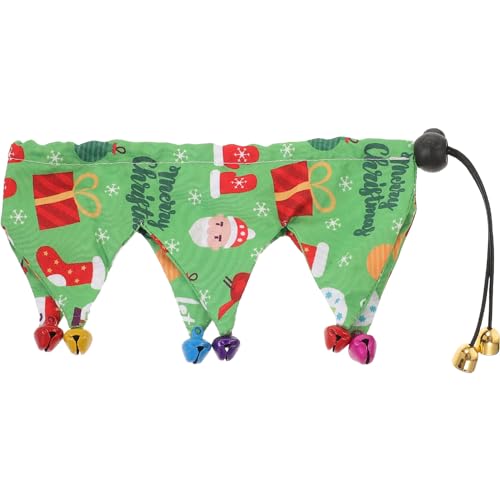 minkissy Weihnachts-haustierhalsband Katzenhalsband Glocke Dekoratives Katzenhalsband Verstellbares Katzenhalsband Weiches Katzen-weihnachtsoutfit von minkissy