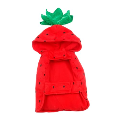 minkissy Haustier-Cosplay-kostüm 1 Stück Hundekleidung Halloween Rote Erdbeerform Bequemes Material für Partykleid minkissy Haustier-Cosplay-kostüm 1 Stück Hundekleidung Halloween Rote Erdbeerform Bequemes Material für Partykleid von minkissy