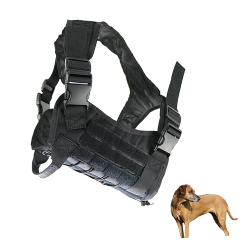 minkissy Service-hundegeschirr Für Große Hunde wasserdichte Bequeme Patrouillenweste Mit Kettle-Set Einstellbare Träger Schwarz minkissy Service-hundegeschirr Für Große Hunde wasserdichte Bequeme Patrouillenweste Mit Kettle-Set Einstellbare Träger Schwarz von minkissy