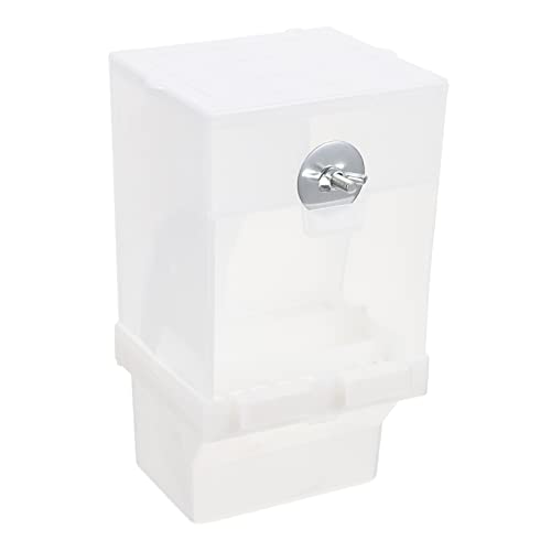 minkissy box automatic bird feeder papagei food bottle canary cage feeder pet bird feeder auto bird feeder cage bird food bird feeder for cage no bird acrylic drinking bottle pigeon von minkissy