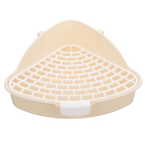 minkissy bunny pet bins Rabbit Litter Pan Cat Litter Tray potty pad holder Rabbit Training Potty dog toilet indoor Hamster Potty Hamster Toilet rabbit cage Anti-fall white plastic von minkissy