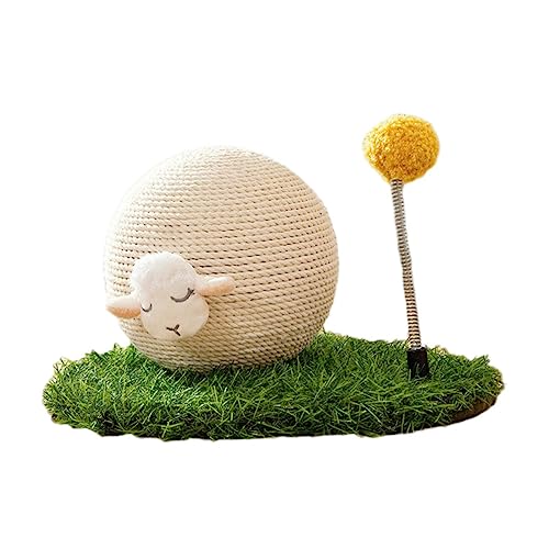 minkissy cat Catch Ball cat Scratching pad Dog Training Accessory cat Exercise Fun Supplies cat Tracking Toy pet Scratcher cat Wand pet Stuff Cat Playing Ball Pet Toy cat House Natural Wood von minkissy