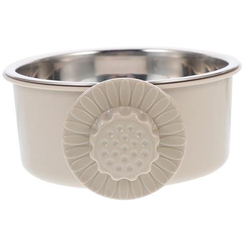 minkissy edelstahlspüle pet Feeder Kaninchen futternapf Wassernapf für Kaninchen Hundenäpfe Haustierzubehör Haustiernapf Lebensmittel Zubringer Fressnapf Hundekäfig Hundenapf von minkissy