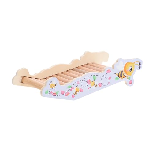 minkissy hamster climbing ladder hamster molar toy teething toy mice living hamster chew toys hamster platform toy hamster suspension bridge toy hamster house ladder wooden suite chinchilla von minkissy
