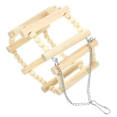 minkissy Hängendes Papageien-schaukelspielzeug Aus Holz Beißfest Für Vogelkäfige Tägliche Beschäftigung Für Kleine Vögel minkissy Hängendes Papageien-schaukelspielzeug Aus Holz Beißfest Für Vogelkäfige Tägliche Beschäftigung Für Kleine Vögel von minkissy