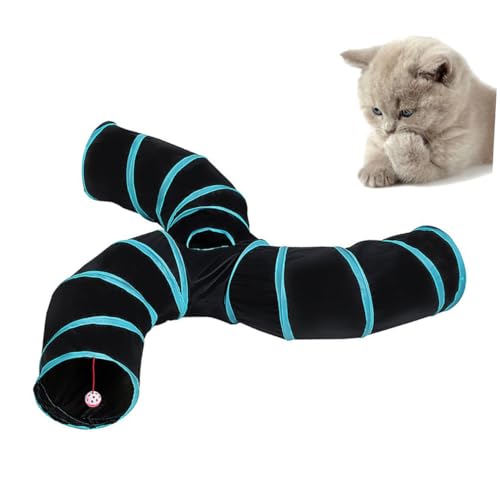 minkissy Kaninchenspielzeug Für Hasen Welpentunnel Katzenspielzeug Katzenröhrentunnel Hundespielzeug Hündchenspielzeug Welpenspielzeug Pet-röhrenspielzeug Hasenspielzeug Kätzchen Die Katze von minkissy