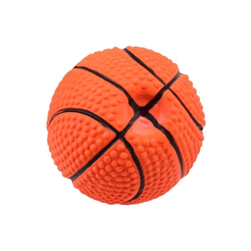 minkissy pet Basketball Toy chew Toys for Dogs Dog Grinding Toys Chewy Dog Toy Teething Toys for Puppies Puppy Teething Toys Dog Squeaky Toys dental chew Toy Emulsion Sound Toy Plush Dog von minkissy