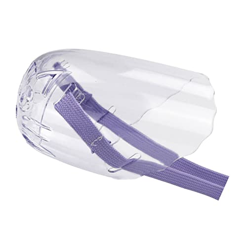 minkissy transparent cat Muzzle Grooming Masks muzzles Kitten Toys for Indoor Cats small cat Muzzle Cat Space Muzzle Kitten Muzzle cat Mouth Muzzle Cover pp Headgear Purple Cats and Dogs von minkissy