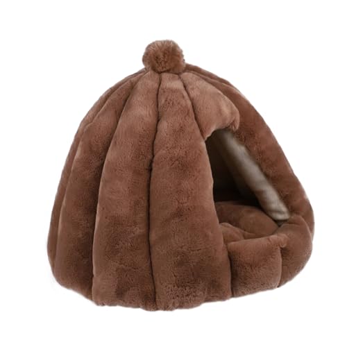 minkissy Halbgeschlossenes Katzen-/hundehausbett Rundes Design Warmes Haustiernest Für Couch Auto Outdoor minkissy Halbgeschlossenes Katzen-/hundehausbett Rundes Design Warmes Haustiernest Für Couch Auto Outdoor von minkissy