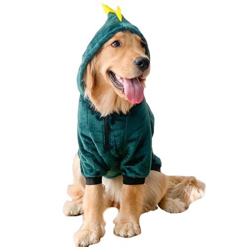 mioosho Festival-Hunde-Dinosaurier-Kostüm, Jumpsuits für große Hunde, Party, Verkleidung, Urlaub, Foto-Outfit, Winterkleidung, Kleidung von mioosho