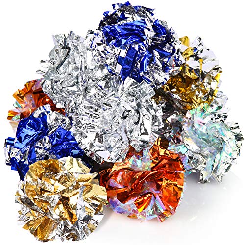 misppro Crinkle Balls Katzenspielzeug – Mylar Knisterbälle Haustierspielzeug, verschiedene Farben, 5,9 cm misppro Crinkle Balls Katzenspielzeug – Mylar Knisterbälle Haustierspielzeug, verschiedene Farben, 5,9 cm von misppro