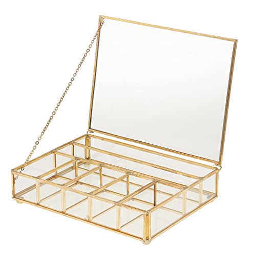 misppro Glas-Terrarium-Box, Pflanzgefäß, Dekoration, Schmuckkästchen, Schmuckkästchen, Box – 30 x 20 x 10 cm von misppro