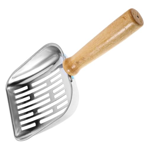misppro Katzenstreuschaufel, Edelstahl, robuste Kotschaufel, Metall-Katzenstreuschaufel mit ergonomischem Griff, 24 cm, silberfarben, tragbares Werkzeug für einfache Reinigung misppro Katzenstreuschaufel, Edelstahl, robuste Kotschaufel, Metall-Katzenstreuschaufel mit ergonomischem Griff, 24 cm, silberfarben, tragbares Werkzeug für einfache Reinigung von misppro