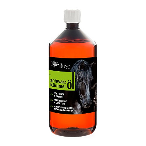 mituso Schwarzkümmelöl für Tiere, kaltgepresst & 100% rein, 1000 g von mituso