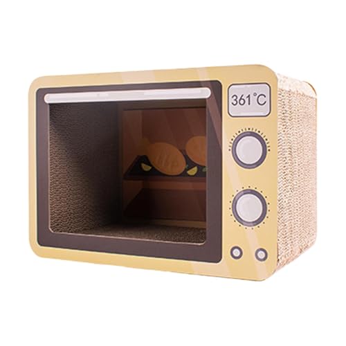Cat Scratcher Lounge, Radio Oven Pet Bed, Corrugated Kitten Scratcher with Sturdy Design and Multifunctional Space for Kittens Or Adult Cats Alike, 1 Stück Cat Scratcher Lounge, Radio Oven Pet Bed, Corrugated Kitten Scratcher with Sturdy Design and Multifunctional Space for Kittens Or Adult Cats Alike, 1 Stück von mivceklw