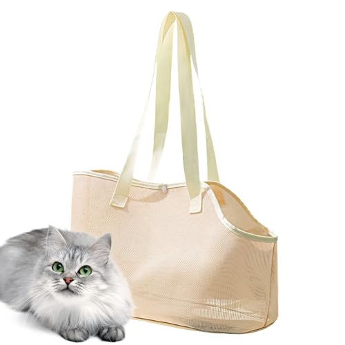 Cat Shoulder Carrier, Portable Small Dog Carry Bag, Breathable Mesh Pet Tote with Secure Design, Lightweight, Escape-Proof for Walking, Travel and Outdoor Use, 1 Piece von mivceklw