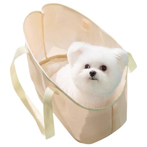 Cat Shoulder Carrier, Portable Small Dog Carry Bag, Breathable Mesh Pet Tote with Secure Design, Lightweight, Escape-Proof for Walking, Travel and Outdoor Use, 1 Piece von mivceklw