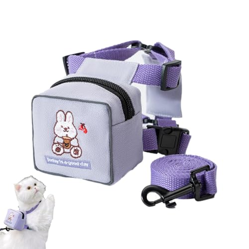 Dog Backpack Harness, Cartoon Dog Back Pack, Adjustable Pet Straps, Colorful Puppy Harness with Versatile Functionality and Charming Design for Travel, and Adventures, 1 Piece Dog Backpack Harness, Cartoon Dog Back Pack, Adjustable Pet Straps, Colorful Puppy Harness with Versatile Functionality and Charming Design for Travel, and Adventures, 1 Piece von mivceklw