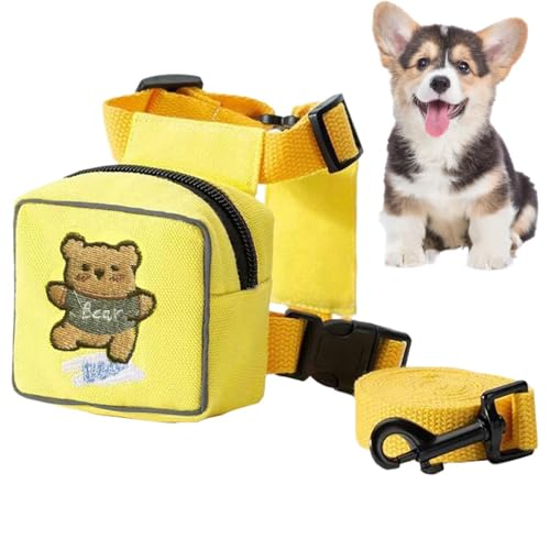 Dog Backpack Harness, Cartoon Dog Back Pack, Adjustable Pet Straps, Colorful Puppy Harness with Versatile Functionality and Charming Design for Travel, and Adventures, 1 Piece Dog Backpack Harness, Cartoon Dog Back Pack, Adjustable Pet Straps, Colorful Puppy Harness with Versatile Functionality and Charming Design for Travel, and Adventures, 1 Piece von mivceklw