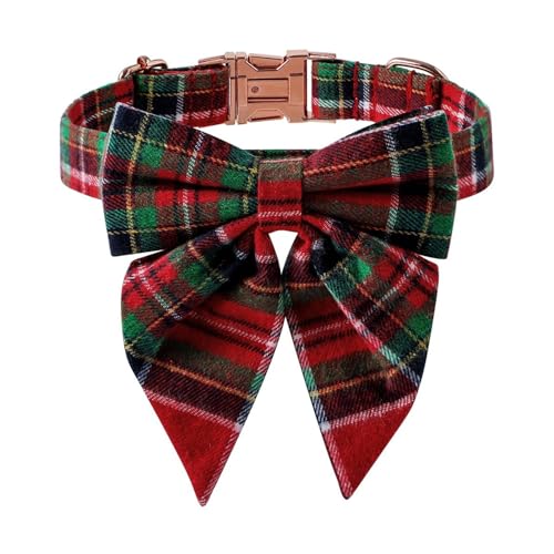 Holiday Dog Collars, Adjustable Puppy Bow Tie, Stylish Dog Accessories, Bow Tie Collar for Dogs, Comfortable Fit for Small, Medium and Large Dogs, 33cm, Quick Release Buckle Holiday Dog Collars, Adjustable Puppy Bow Tie, Stylish Dog Accessories, Bow Tie Collar for Dogs, Comfortable Fit for Small, Medium and Large Dogs, 33cm, Quick Release Buckle von mivceklw