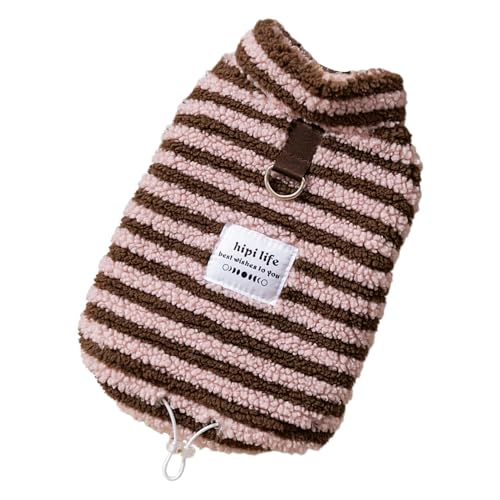 Hundepullover, gestreift – Pilor aus Fleece, bequem, atmungsaktiv, weich, warm, leicht, elegantes Outfit für den Innen- und Außenbereich, Halloween, Weihnachten und Winter, 160 g Hundepullover, gestreift – Pilor aus Fleece, bequem, atmungsaktiv, weich, warm, leicht, elegantes Outfit für den Innen- und Außenbereich, Halloween, Weihnachten und Winter, 160 g von mivceklw