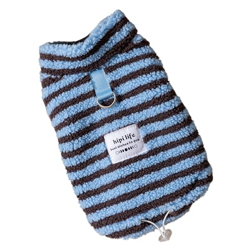 Hundepullover, gestreift – Pilor aus Fleece, bequem, atmungsaktiv, weich, warm, leicht, elegantes Outfit für den Innen- und Außenbereich, Halloween, Weihnachten und Winter, 160 g Hundepullover, gestreift – Pilor aus Fleece, bequem, atmungsaktiv, weich, warm, leicht, elegantes Outfit für den Innen- und Außenbereich, Halloween, Weihnachten und Winter, 160 g von mivceklw